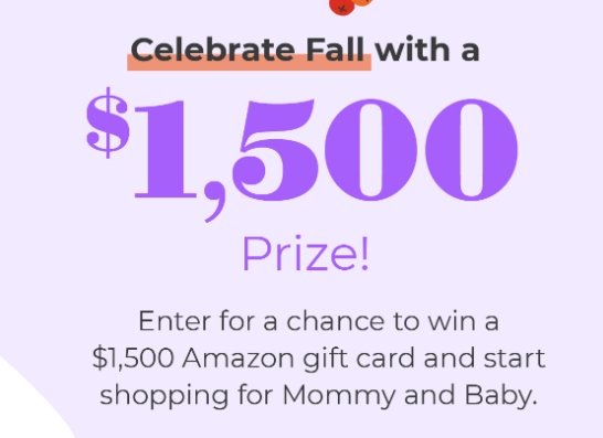 What To Expect $1,500  Baby Bump Giveaway - Win A $1,500 Gift Card To Amazon