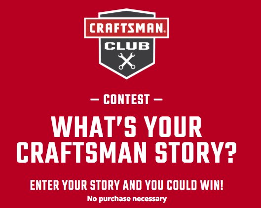 What’s Your Craftsman Story Contest