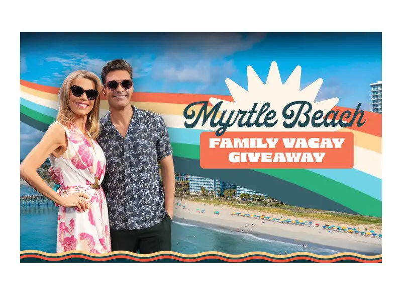 Wheel Of Fortune Myrtle Beach Family Vacay Giveaway II - Win A Trip For Four To Myrtle Beach, SC (5 Winners)