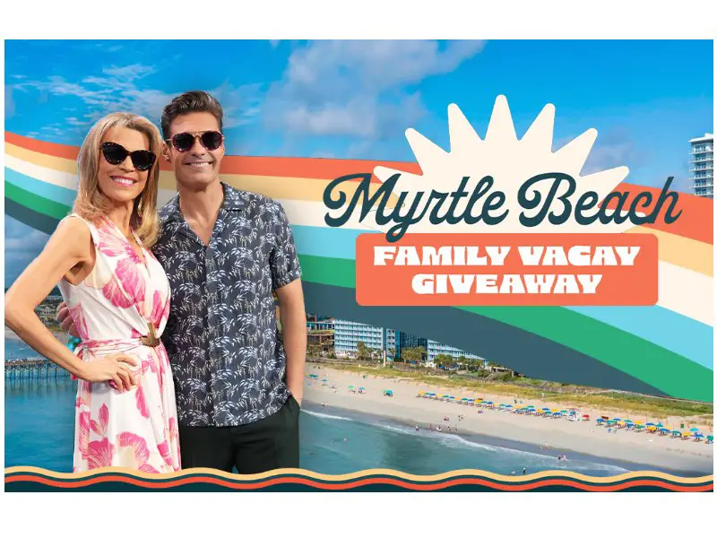 Wheel Of Fortune Myrtle Beach Family Vacay Giveaway - Win A Trip For Four To Myrtle Beach (5 Winners)