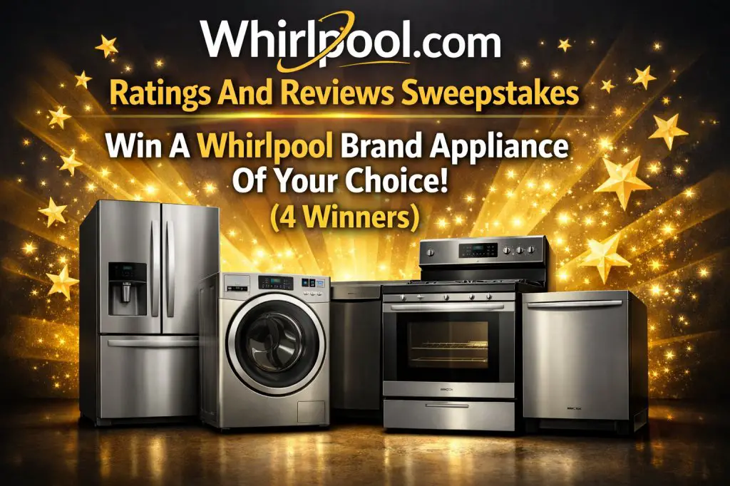 Whirlpool.com Ratings And Reviews Sweepstakes – Win A Whirlpool Brand Appliance Of Your Choice (4 Winners)