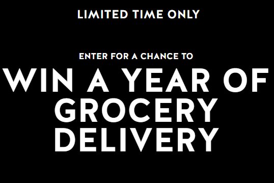 White Claw Hard Seltzer Grocery Delivery for a Year Sweepstakes  - Win a $100 Gift Card (560 Winners)