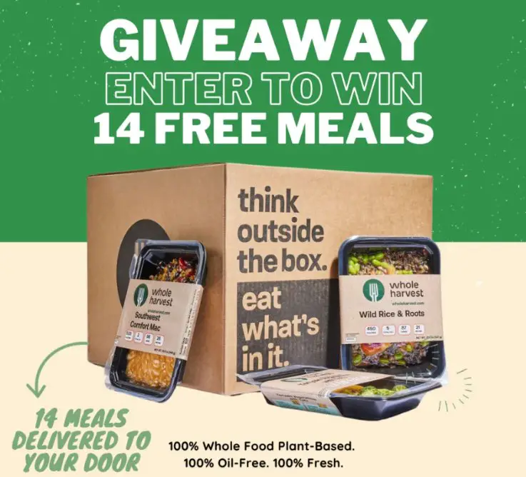 Whole Harvest Free Meals Giveaway - Win A Box Of Ready Whole Harvest Meals (14 Winners)