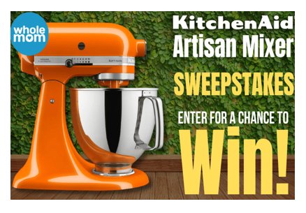 WholeMOM KitchenAid Mixer Giveaway - Win A KitchenAid Artisan Mixer