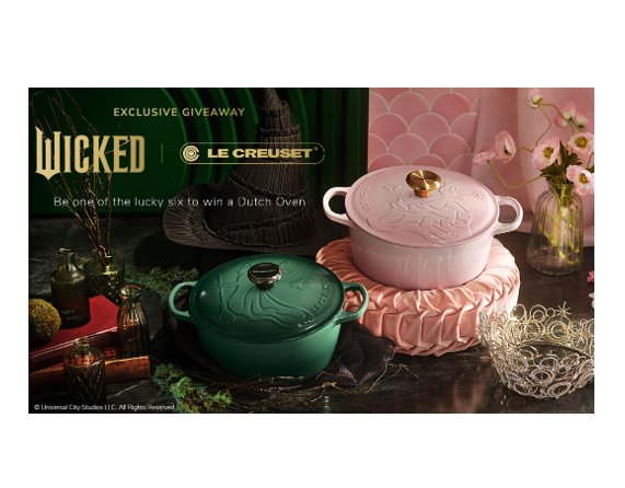 Wicked x Le Creuset x Simon Sweepstakes - Win a Le Creuset Signature Round Dutch Oven (6 Winners)