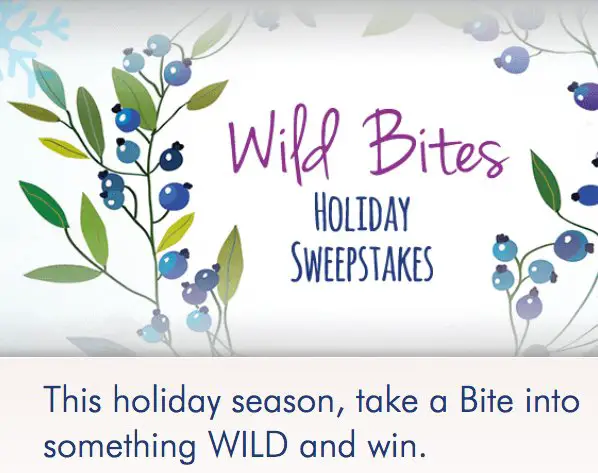 Wild Bites Holiday Sweepstakes!