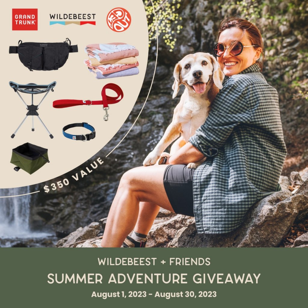 Wildebeest + Friends Summer Adventure Giveaway – Win Free Bundle Of Dog Gear Essentials & Outdoor Goodies