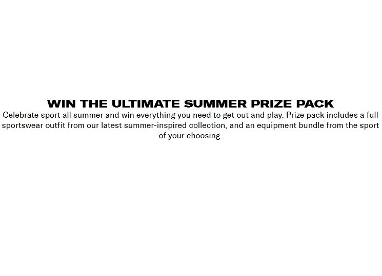 Wilson Summer of Sport Giveaway - Win a Wilson Outfit and Sports Game Package
