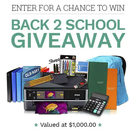 Win $1,000 in School Supplies