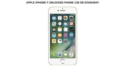 Win 1 of 3 Apple iPhone 7 Phones!