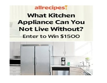 Win $1,500 In The Allrecipes Kitchen Appliance Quiz Sweepstakes