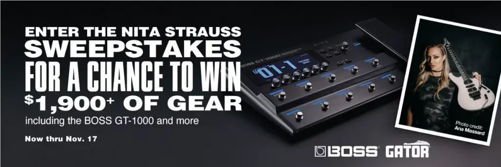 Win $1,900 Worth Of Gear In The Guitar Center Nita Straus  Sweepstakes
