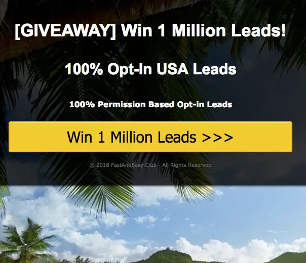 Win 1 Million Leads worth $997
