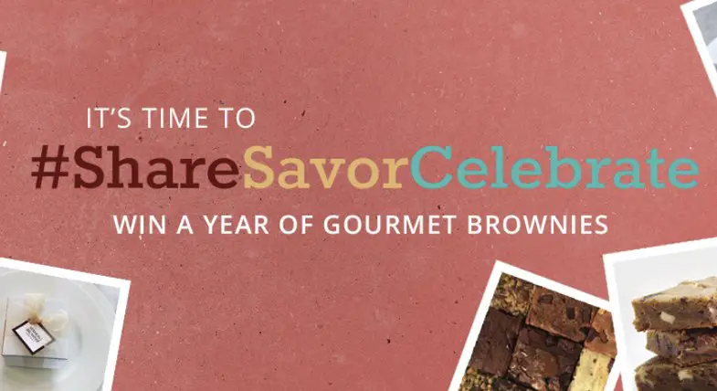 Win a 1 Year Supply of Gourmet Brownies!