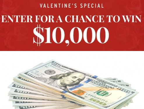 Win $10,000 Cash In The 1-800-Flowers Valentine’s Day Collection Sweepstakes