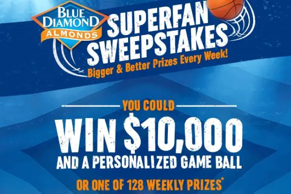 Win $10,000 In The Blue Diamond Superfan Madness Sweepstakes