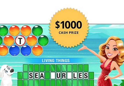Win a $1,000 Cash Card from Wheel of Fortune PUZZLE POP!