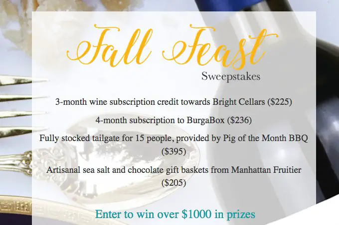 Win a $1,000 Fall Feast!