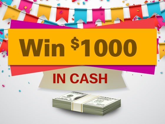 Win $1000 in Free Cash!