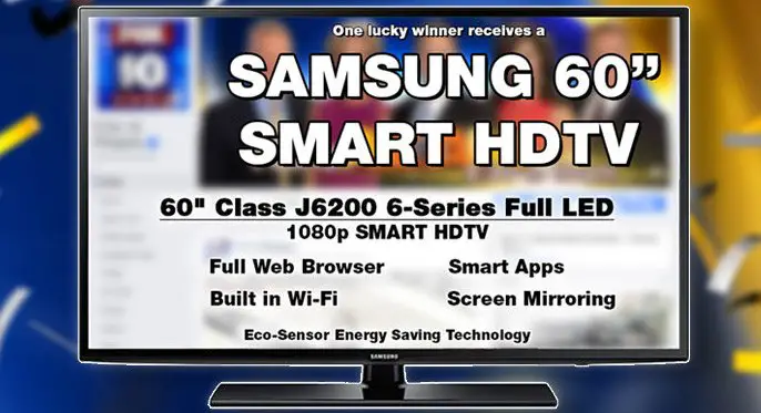Win a $1000 Samsung 60" Smart HDTV!