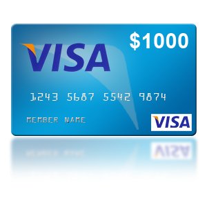 Win a $1,000 VISA Gift Card
