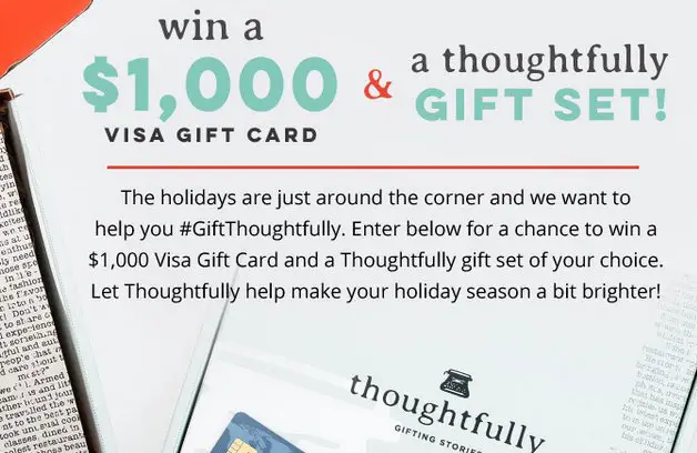 Win a $1,000 Visa Gift Card! New Giveaway!