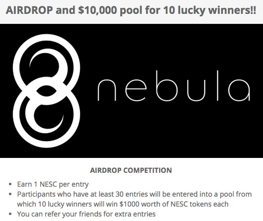 Win $1000 worth of NESC crypto tokens