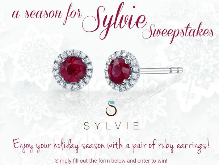 Win a $1,600 Pair of Ruby and Diamond Earrings!