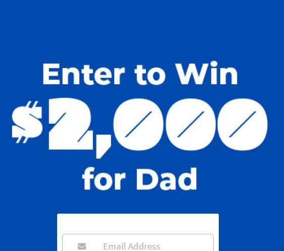 Win $2,000 Cash For Father's Day