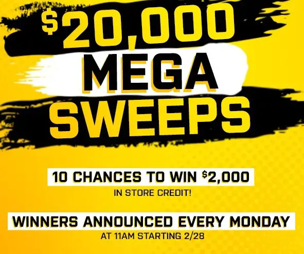 Win $2,000 for Car Parts & Accessories in the Extreme Terrain Multi Winner Mega Sweepstakes