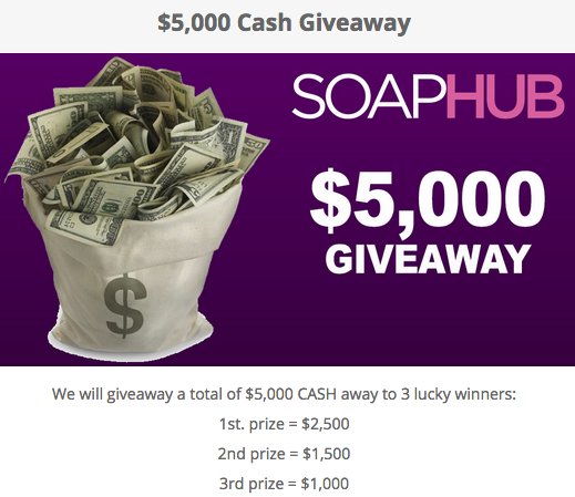 Win $2,500, $1,500 or $1,000