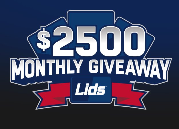 Win $2,500 Lids Gift Cards In The Lids Monthly Giveaway