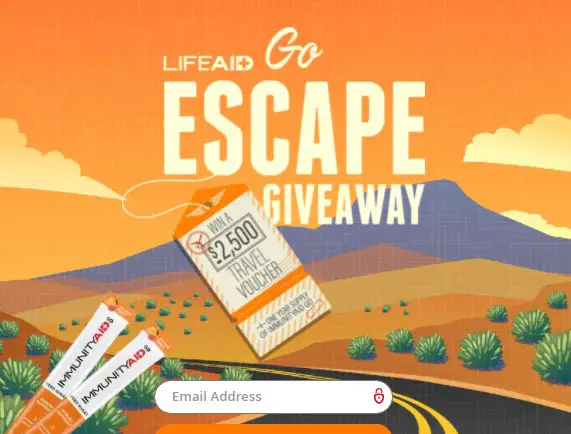Win $2,500 Travel Voucher And One-Year Supply Of Immunity Aid Drinks In The LifeAid Go Escape Giveaway