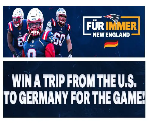 Win 2 Tickets To The 2023 New England Patriots Game In Germany