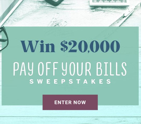 Win $20,000 and Pay Off Your Bills