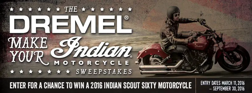 Win a 2016 Indian Scout Sixty Motorcycle!