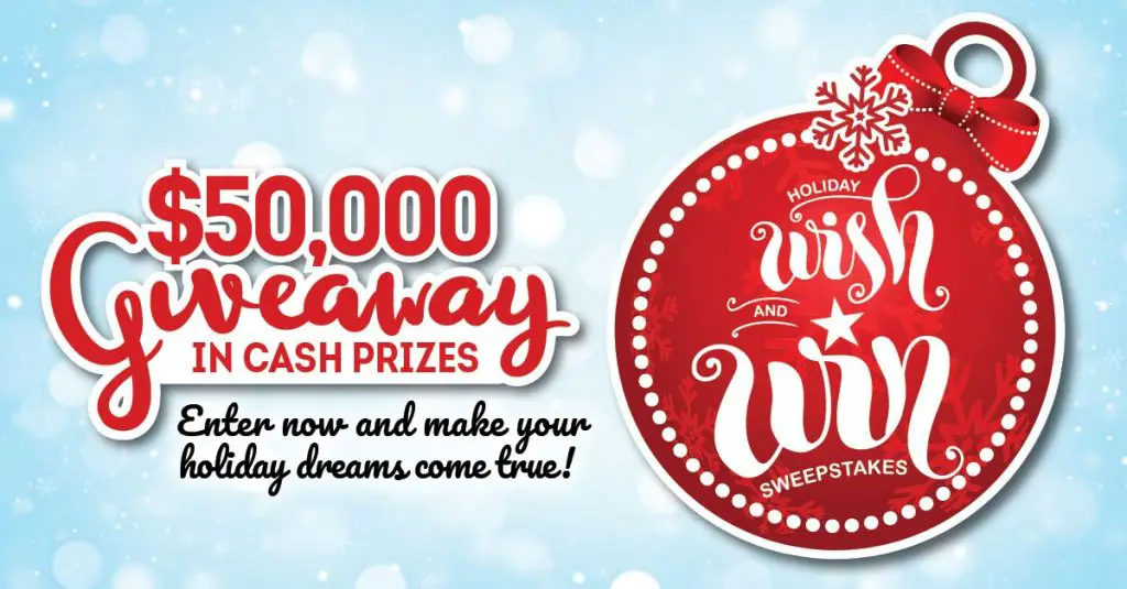Win $25,000 In The Gannett Holiday Wish And Win Sweepstakes
