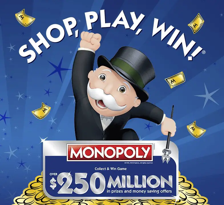 Win $250 Million in Monopoly Prizes