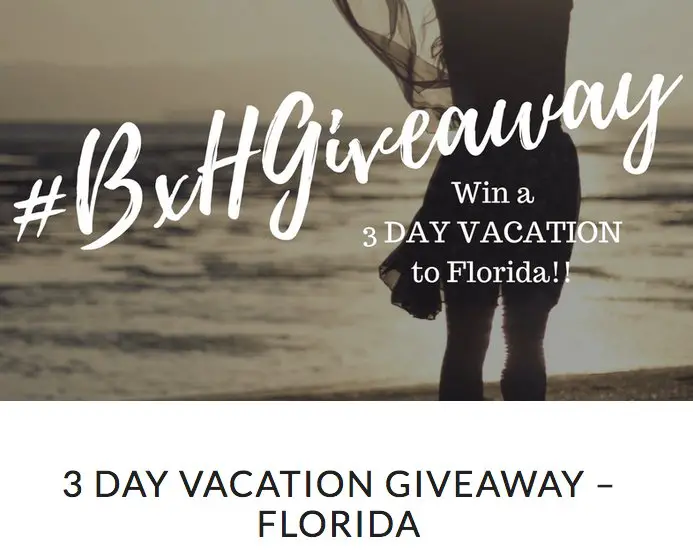 Win a 3 Day Vacation to Florida