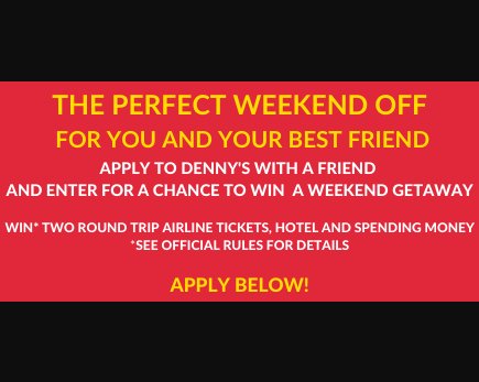 Win $4,950 For A Perfect Weekend Off