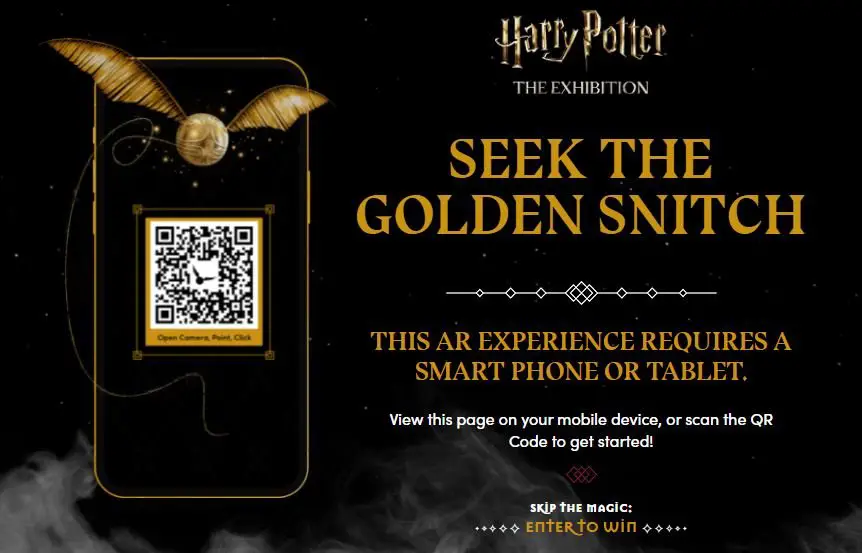 Win 4 Tickets To The Harry Potter The Exhibition World Premiere In The “Seek the Golden Snitch” Sweepstakes