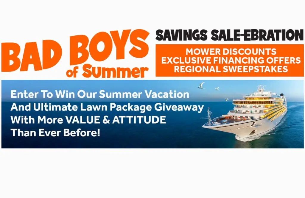 Win $,4000 For A Family Cruise For Four In The Bad Boys Of Summer Savings SALE-ebration Sweepstakes