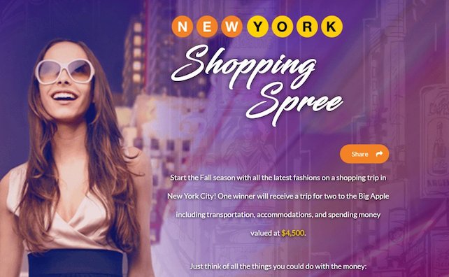 Win a $4500 Shopping Trip to New York City!