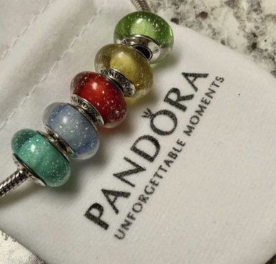 Win 5 PANDORA Disney Princess Murano Charms