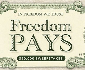 Win $50,000 in Cash from Freedom Mortgage Freedom Pays Sweepstakes