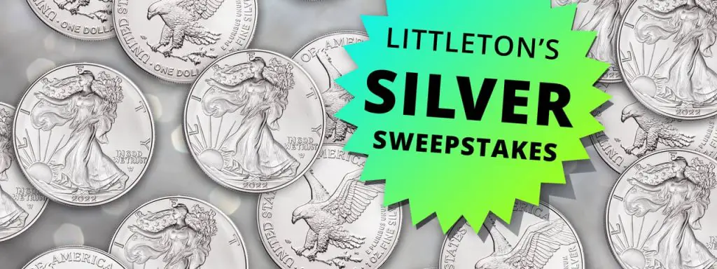 Win 50 American Eagles Silver Coins in the Littleton Coin Sweepstakes