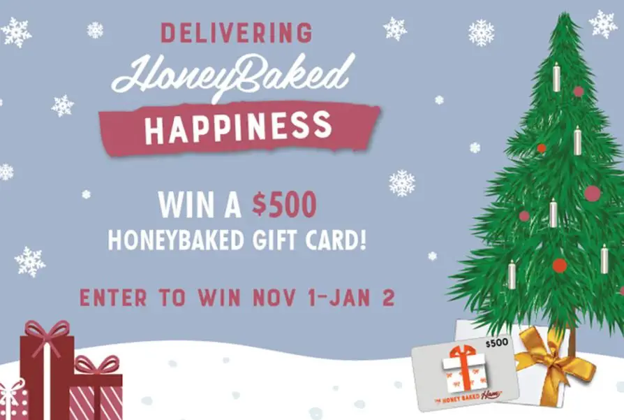 Win $500 HoneyBaked Gift Card In The HoneyBaked Happiness Sweepstakes