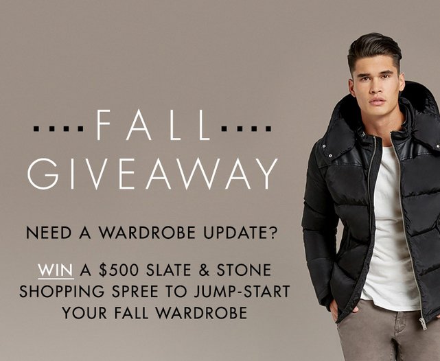 Win a $500 Slate & Stone Shopping Spree!