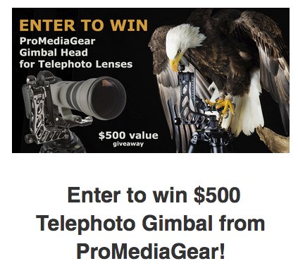 Win a $500 Telephoto DSLR Camera Gimbal