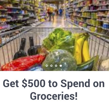 Win $500 to Spend on Groceries